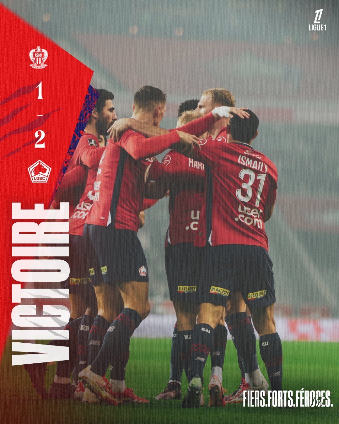 里尔队实力横扫法甲联赛，排名第一无可争议的简单介绍